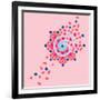 Tile Burst-null-Framed Giclee Print