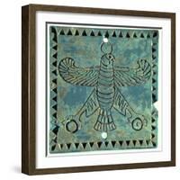 Tile Depicting an Eagle, 500-480 BC-Achaemenid-Framed Giclee Print