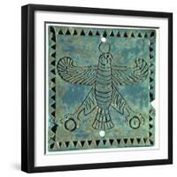 Tile Depicting an Eagle, 500-480 BC-Achaemenid-Framed Giclee Print