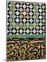 Tile Detail, Bou Inania Medersa, Meknes, Marocco, North Africa-Bruno Morandi-Mounted Photographic Print