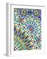 Tile Detail, Hassan II Mosque, Casablanca, Atlantic Coast, Morocco, North Africa-Walter Bibikow-Framed Photographic Print