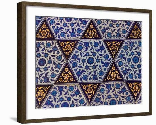 Tile Inside Topkapi Palace, Istanbul, Turkey-Joe Restuccia III-Framed Photographic Print