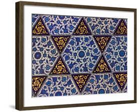 Tile Inside Topkapi Palace, Istanbul, Turkey-Joe Restuccia III-Framed Photographic Print