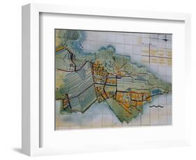 Tile Map at Entry to Machu Picchu, Peru-Cindy Miller Hopkins-Framed Photographic Print