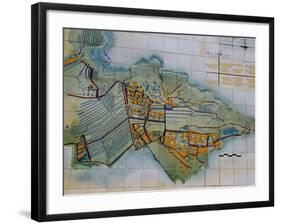 Tile Map at Entry to Machu Picchu, Peru-Cindy Miller Hopkins-Framed Photographic Print