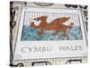 Tile Mosaic of Welsh Crest at Millennium Stadium, Cardiff City, Wales, United Kingdom, Europe-Richard Cummins-Stretched Canvas