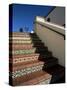 Tile Stairs in Shopping Center, Santa Barbara, California-Aaron McCoy-Stretched Canvas