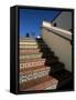 Tile Stairs in Shopping Center, Santa Barbara, California-Aaron McCoy-Framed Stretched Canvas