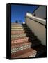 Tile Stairs in Shopping Center, Santa Barbara, California-Aaron McCoy-Framed Stretched Canvas