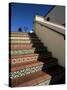 Tile Stairs in Shopping Center, Santa Barbara, California-Aaron McCoy-Stretched Canvas