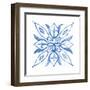 Tile Stencil II Blue-Anne Tavoletti-Framed Art Print