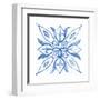 Tile Stencil II Blue-Anne Tavoletti-Framed Art Print