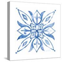 Tile Stencil II Blue-Anne Tavoletti-Stretched Canvas