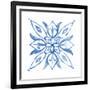 Tile Stencil II Blue-Anne Tavoletti-Framed Art Print