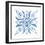 Tile Stencil II Blue-Anne Tavoletti-Framed Art Print