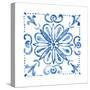 Tile Stencil IV Blue-Anne Tavoletti-Stretched Canvas