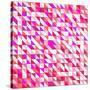 Tile Vector Pattern with White, Red, Orange, Pink and Violet Triangle Mosaic Background-IngaLinder-Stretched Canvas