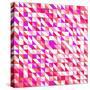 Tile Vector Pattern with White, Red, Orange, Pink and Violet Triangle Mosaic Background-IngaLinder-Stretched Canvas