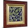 Tile with a Leaf Design (Pottery)-William De Morgan-Mounted Giclee Print