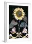 Tile with a Sunflower Design-null-Framed Giclee Print