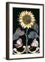 Tile with a Sunflower Design-null-Framed Giclee Print