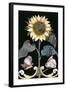 Tile with a Sunflower Design-null-Framed Giclee Print