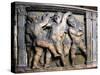 Tile with Dancing Putti-Donatello-Stretched Canvas