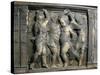 Tile with Dancing Putti-Donatello-Stretched Canvas
