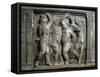 Tile with Dancing Putti-Donatello-Framed Stretched Canvas