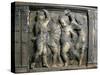 Tile with Dancing Putti-Donatello-Stretched Canvas