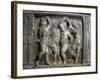 Tile with Dancing Putti-Donatello-Framed Giclee Print