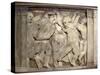 Tile with Dancing Putti-Donatello-Stretched Canvas