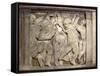 Tile with Dancing Putti-Donatello-Framed Stretched Canvas