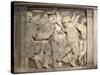 Tile with Dancing Putti-Donatello-Stretched Canvas