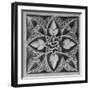 Tile with Stylized Leaves and Plant Blossoms in the Alhambra, Citadel of 13th Century Moorish Kings-David Lees-Framed Photographic Print