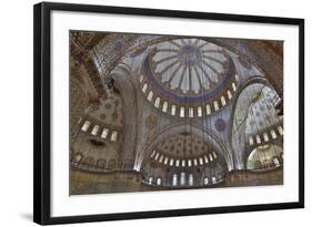 Tile Work in the Blue Mosque, Istanbul Old City, Turkey-Darrell Gulin-Framed Photographic Print