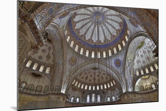 Tile Work in the Blue Mosque, Istanbul Old City, Turkey-Darrell Gulin-Mounted Photographic Print