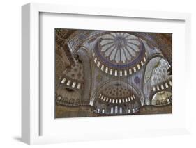 Tile Work in the Blue Mosque, Istanbul Old City, Turkey-Darrell Gulin-Framed Photographic Print