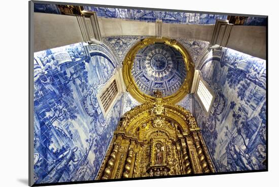 Tiled Church, Igreja De Sao Laurenco, Almancil, Algarve, Portugal-Sabine Lubenow-Mounted Photographic Print