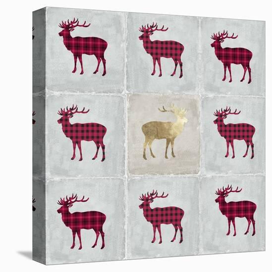 Tiled Deer-PI Studio-Stretched Canvas