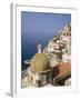 Tiled Dome of a Church Above Positano, Campania, Italy-Roy Rainford-Framed Photographic Print