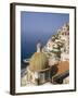 Tiled Dome of a Church Above Positano, Campania, Italy-Roy Rainford-Framed Photographic Print