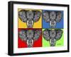 Tiled Elephants-Sartoris ART-Framed Giclee Print