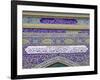 Tiled Exterior of the Imam Hussein Iranian Mosque, Bur Dubai, Dubai, UAE-Walter Bibikow-Framed Photographic Print