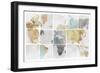 Tiled Map-Isabelle Z-Framed Art Print