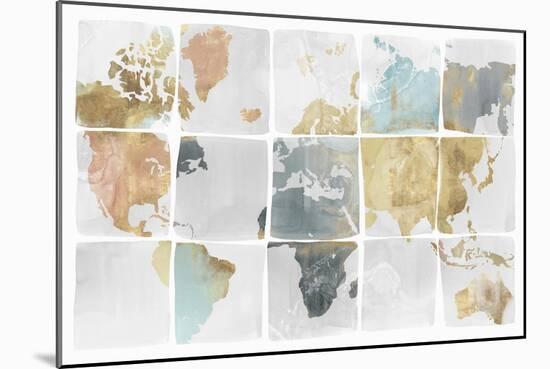 Tiled Map-Isabelle Z-Mounted Art Print