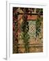 Tiled Panel on Decorative Column in Moorish Gothic Style, Quinta, Monserrate, Sintra, Portugal-Westwater Nedra-Framed Photographic Print