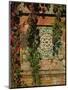 Tiled Panel on Decorative Column in Moorish Gothic Style, Quinta, Monserrate, Sintra, Portugal-Westwater Nedra-Mounted Photographic Print