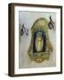 Tiled Picture of Mary and Jesus on a Street in Seville, Spain-John Warburton-lee-Framed Photographic Print