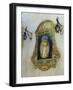 Tiled Picture of Mary and Jesus on a Street in Seville, Spain-John Warburton-lee-Framed Photographic Print